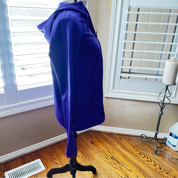 Women’s Nike Therma-Fit Full Zip Hoodie - Dark Purple - Small - Picture 4 of 7